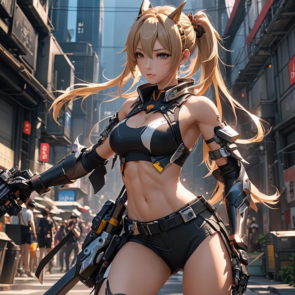 Detailed 3D Anime Art Inspired by WLOP