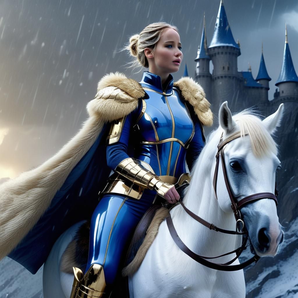 Jennifer Lawrence as Fantasy General in Disney Castle