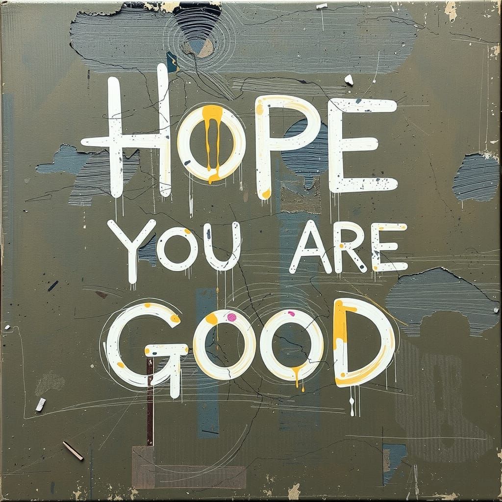 Decaying Hypermodernist Glitch Art with Brushstrokes