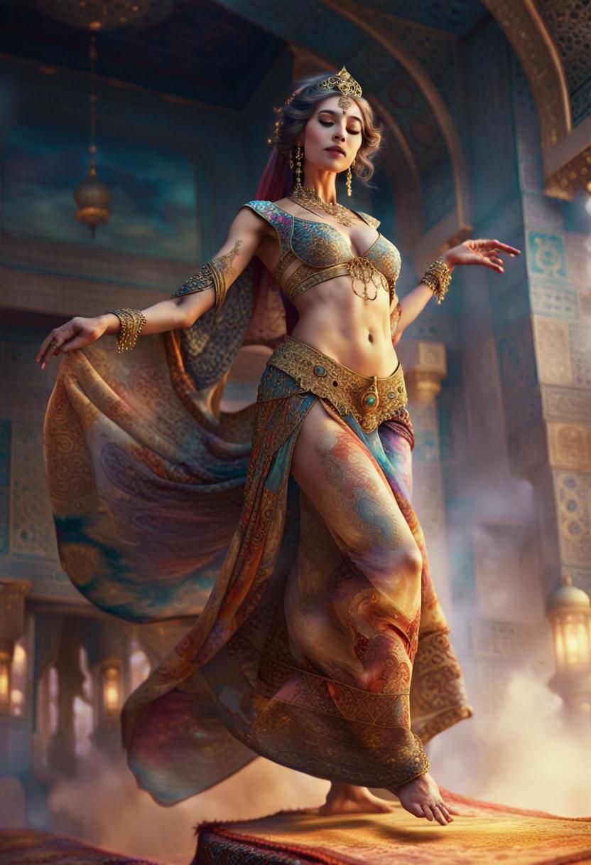 Magic Concubine on a Carpet: Orientalist Fantasy Art