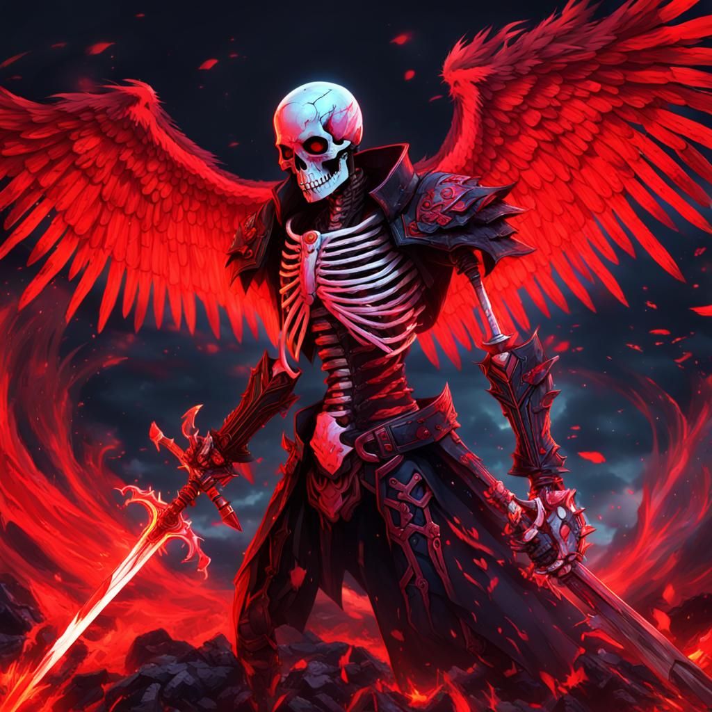 Epic Glitch Anime: Undead Master Skeleton Warrior