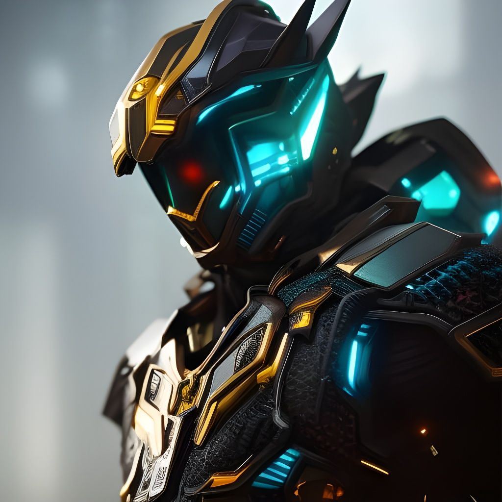 Anime Cyberpunk Techwear Character in Detailed Streetwear