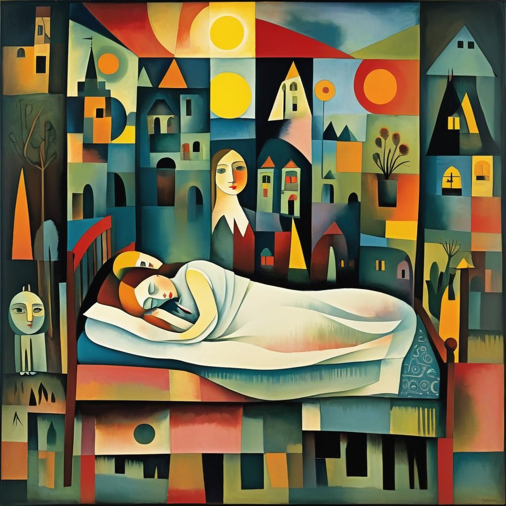 A Lonely Soul Craves Solace in a Soft Bed, a Haunting Waterc...