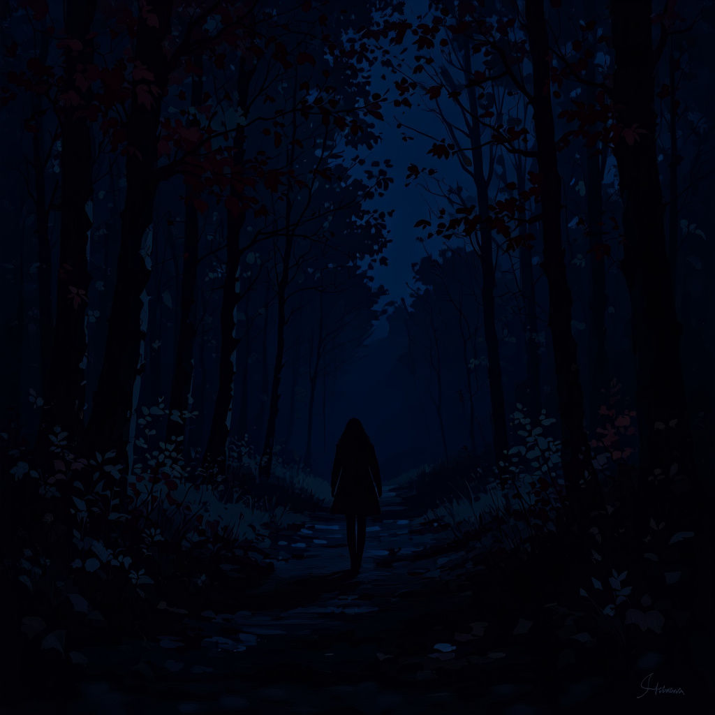 Colorful Autumn Forest Scene