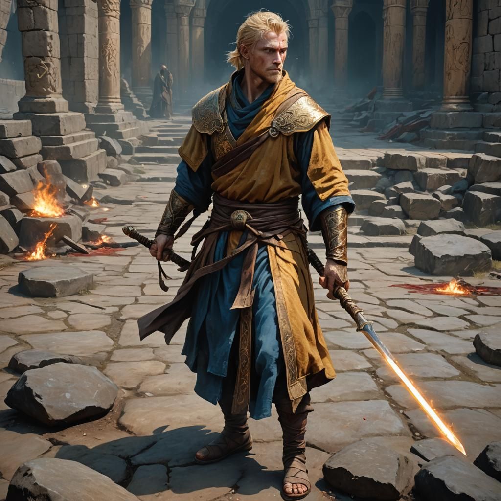 Monk Warrior in the Arena of Blood