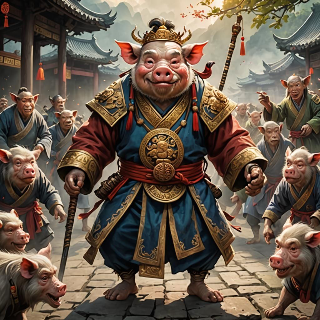Zhu Bajie from the Monkey King Legend