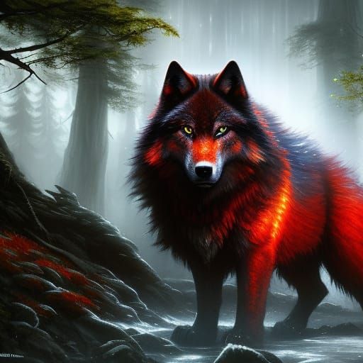 Red Wolf: Detailed Matte Painting in Unreal Engine