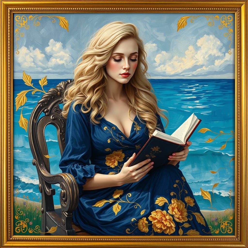 Intelligent Beauty in Golden Splendor