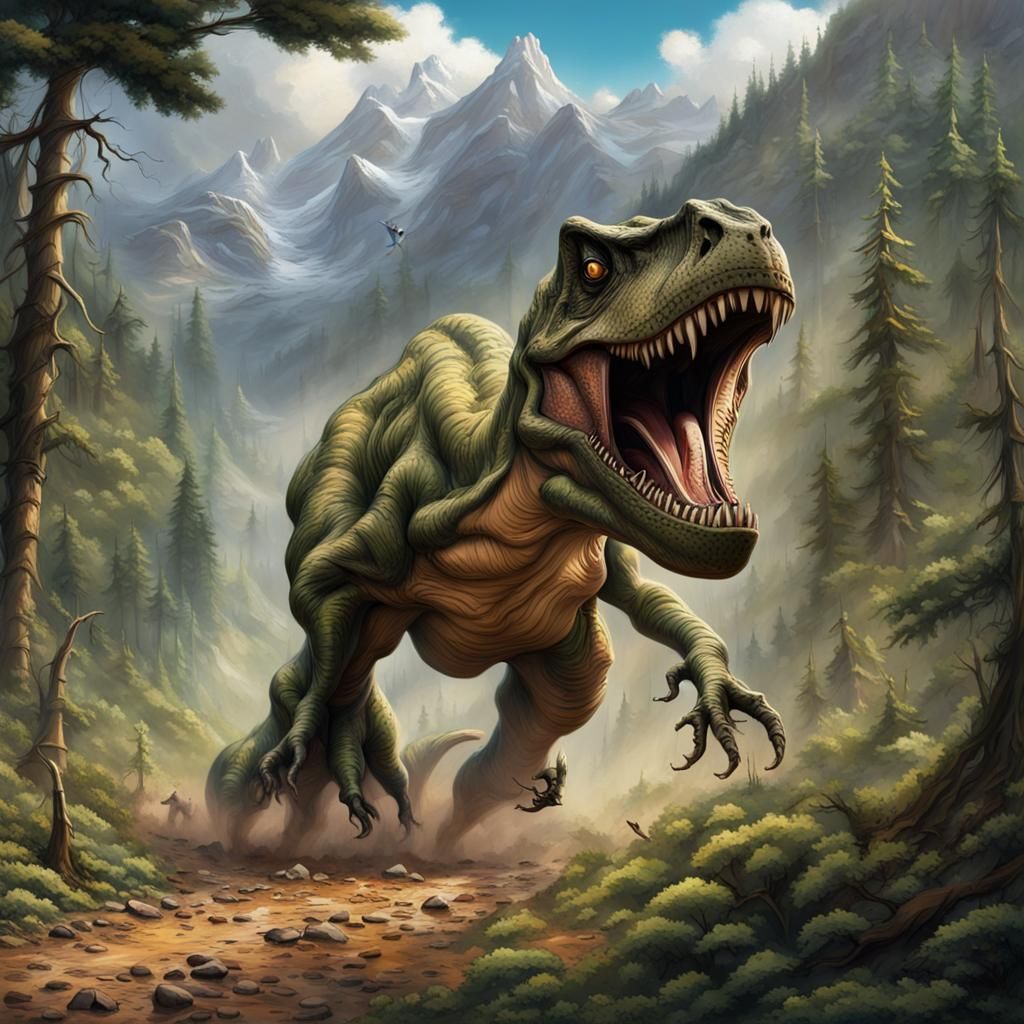T-Rex Chase: Off-Road Adventure in the Mountains