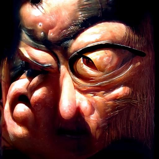Wanyūdō in Oil Painting Style