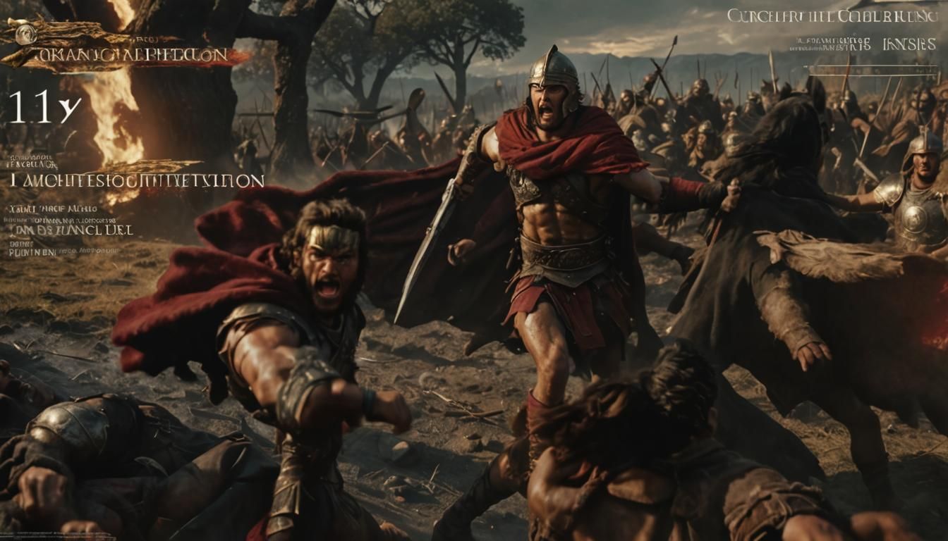 Roman Soldier vs Barbarian: Hyperrealistic Battlefield Clash