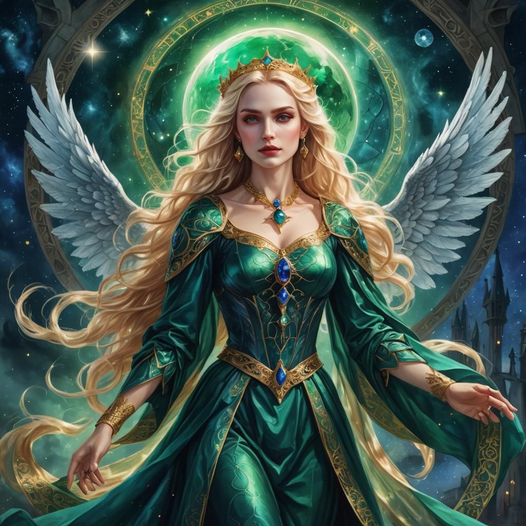 Astral Angel Vampire Queen in Flight