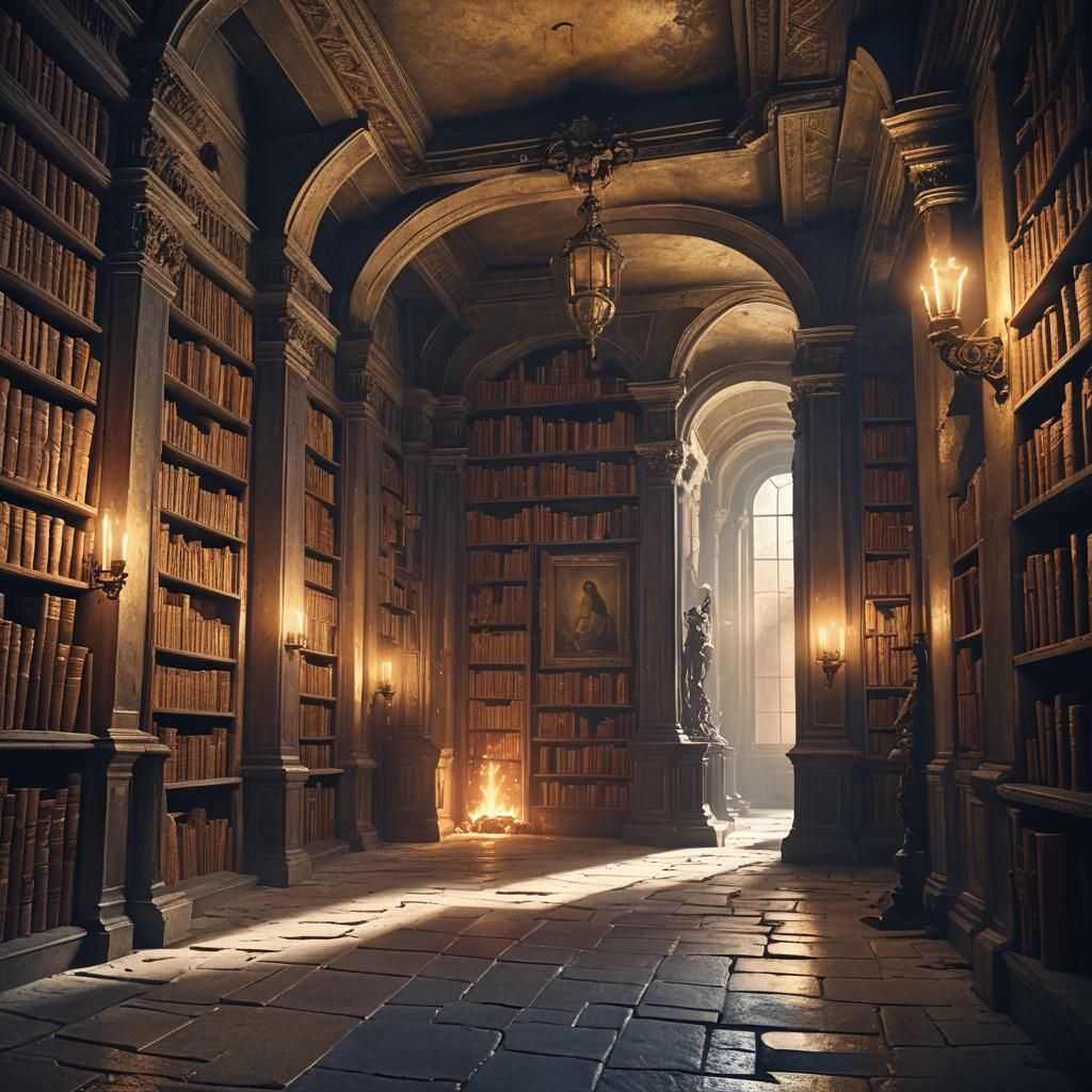 Hidden Museum Passage with Art Nouveau Carvings