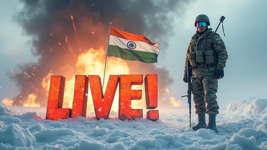 Heroic Indian Soldier in Hyper-Realistic, Cinematic Style, w...