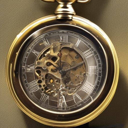 Accelerated Time: Pocket Watch in Motion