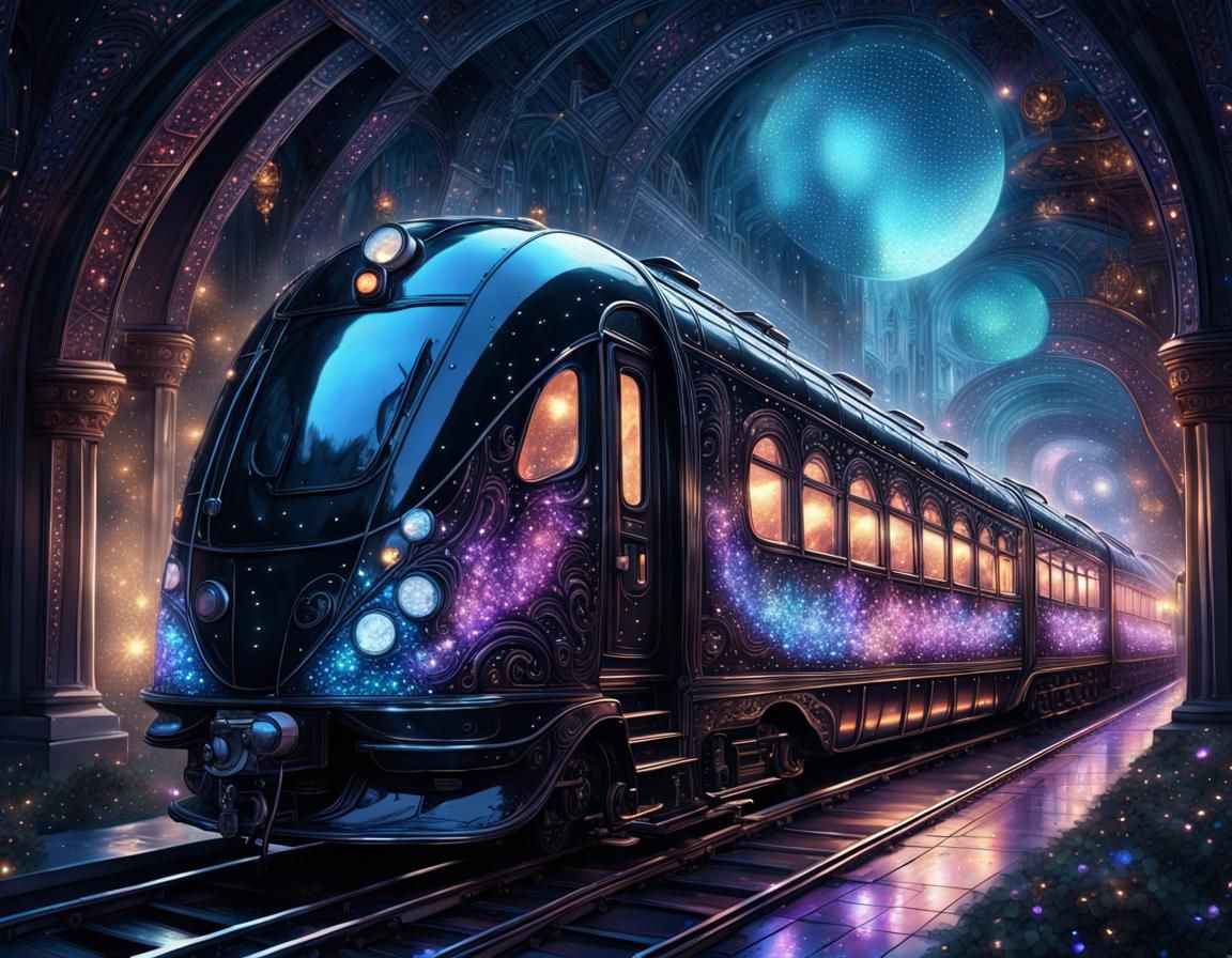 Birds-Eye View of a Cosmic Glass Train