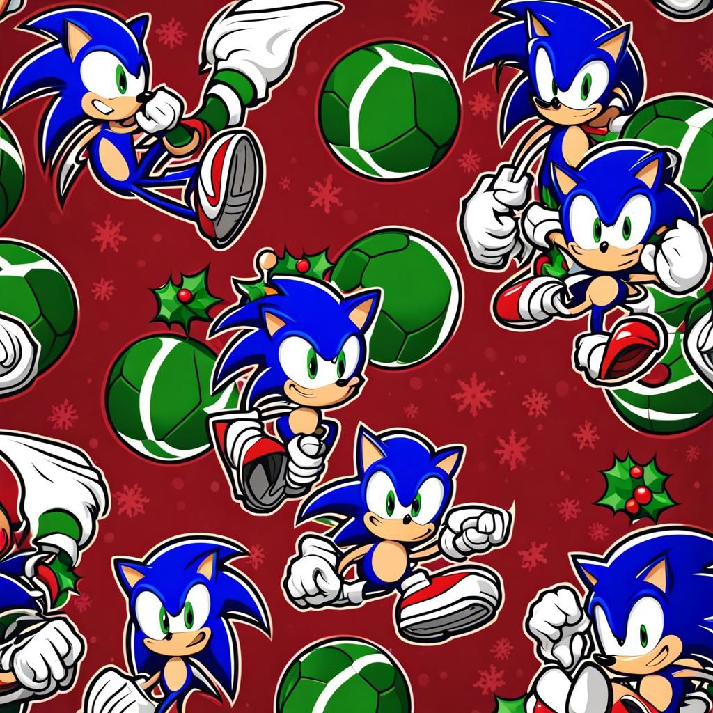 Seattle Sonic Soccer Christmas Logo Design