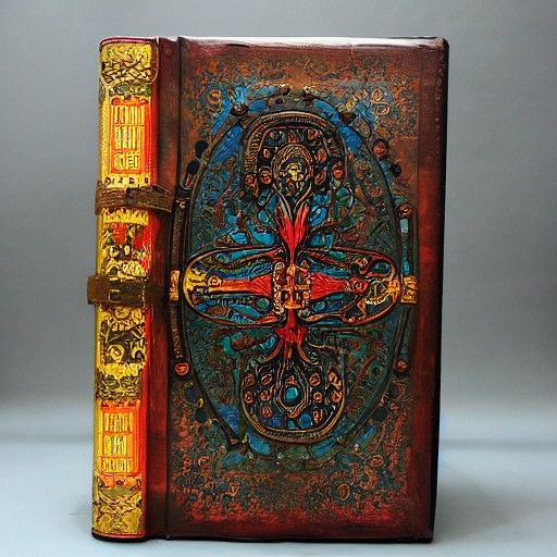 Ancient Book of Truth in Gothic Fantasy Style