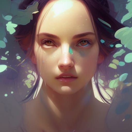 Detailed Fairy Portrait in Hyperdetailed Style