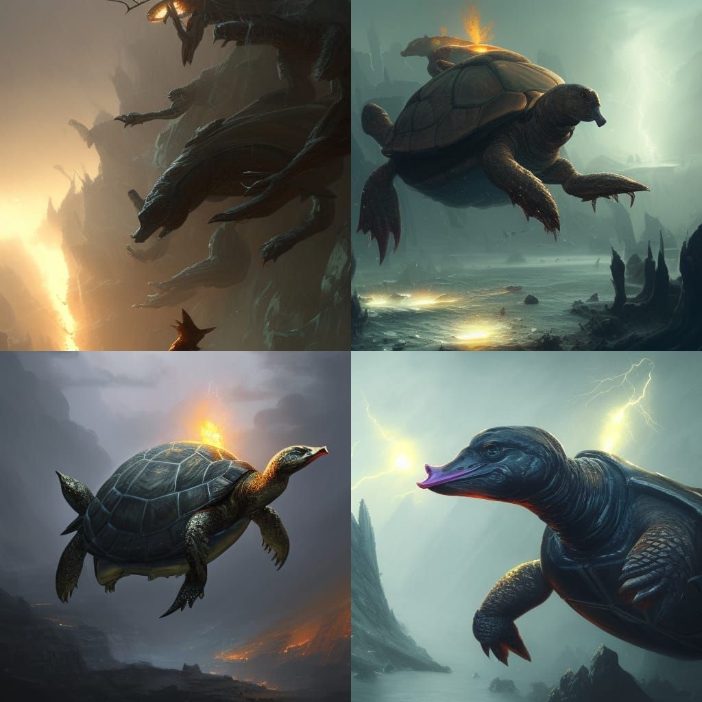 Dark Fantasy Turtle Duck Monster Tower in Unreal Engine