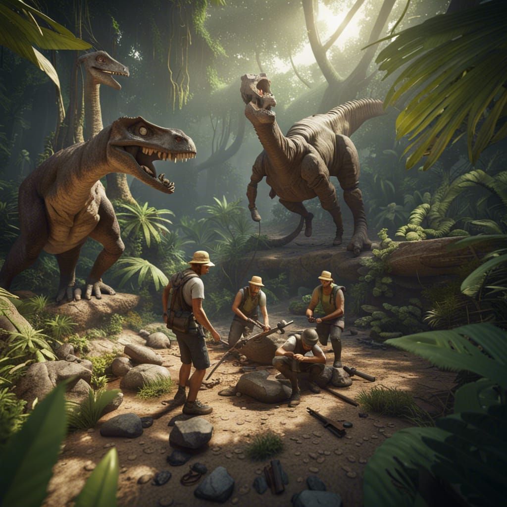 Lost Dinosaur Bones Unearthed on Jungle Island