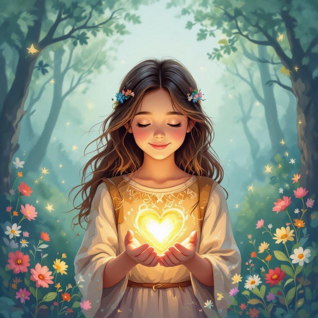 Empathetic Girl Guides Souls and Opens Hearts