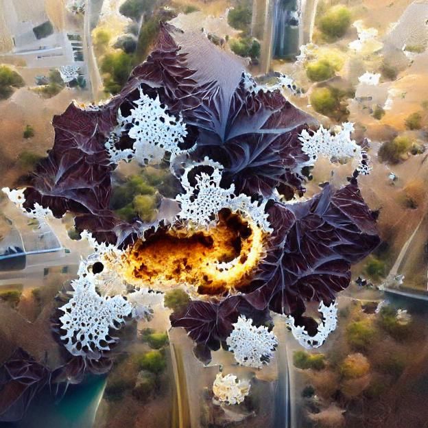 Fractal Mandelbrot Explosion Concept Art