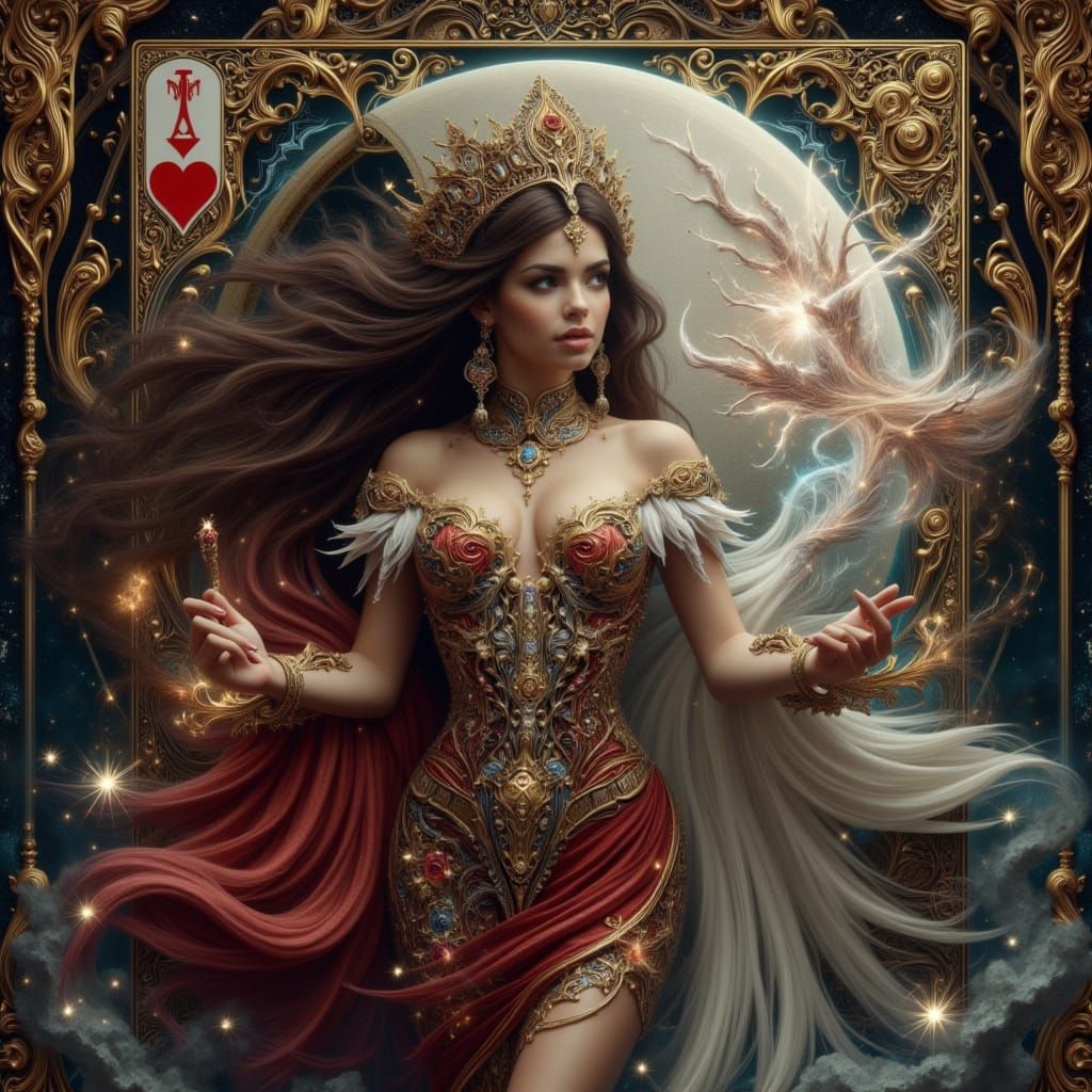 Fantasy Princess Portrait in Dark Fantasy Style