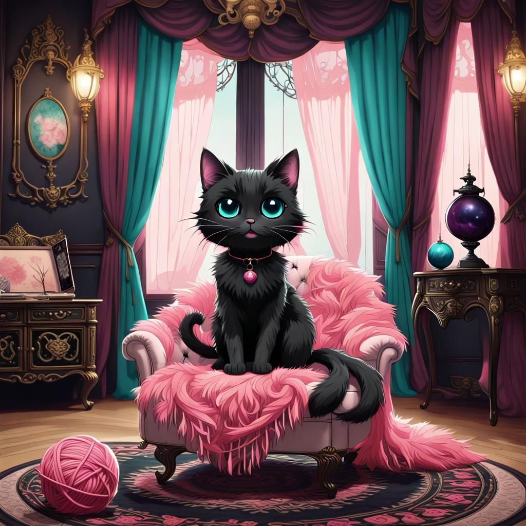 anime-style cat