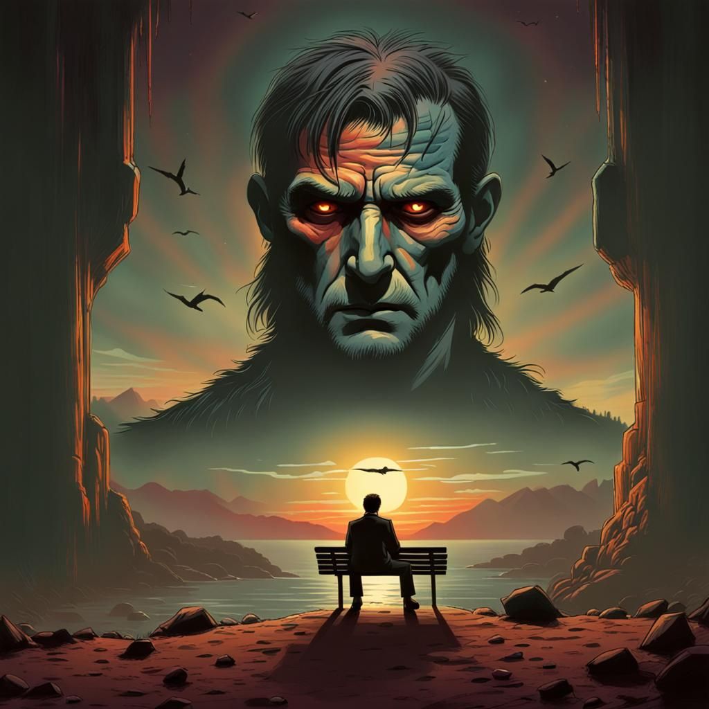 Man at Time's End Reflects on Past