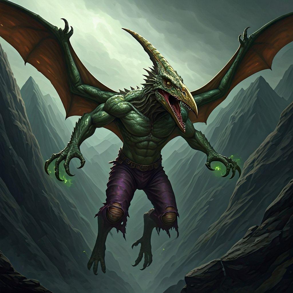 Menacing Mutant Pterosaur Soars in Hyper-Realistic Digital P...