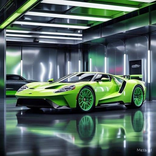 Ford GT90 in Vibrant Neon Green