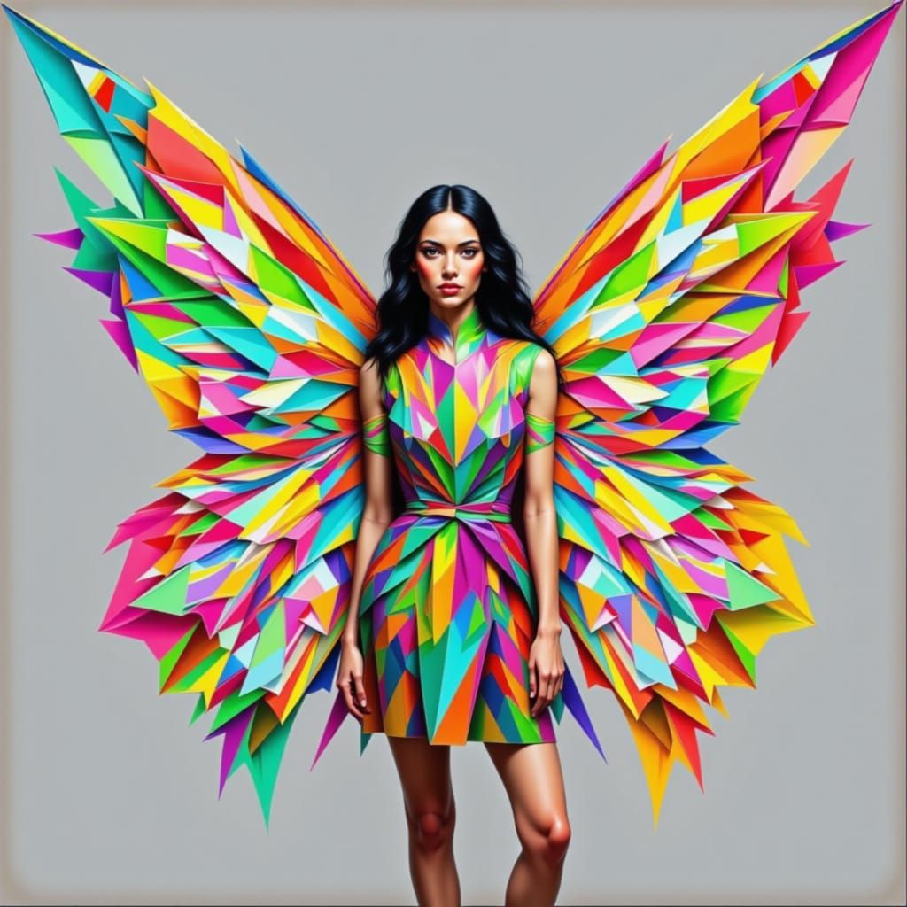 Geometric Fairy in Surreal Style