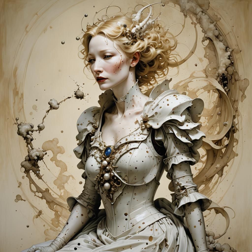 Cate Blanchett with Splatter