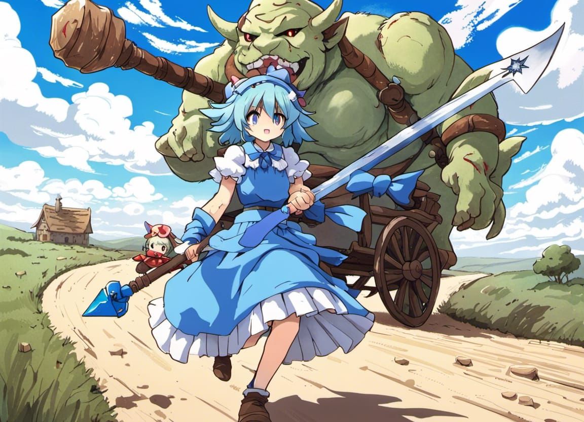 Cirno VS D&D Ogre
