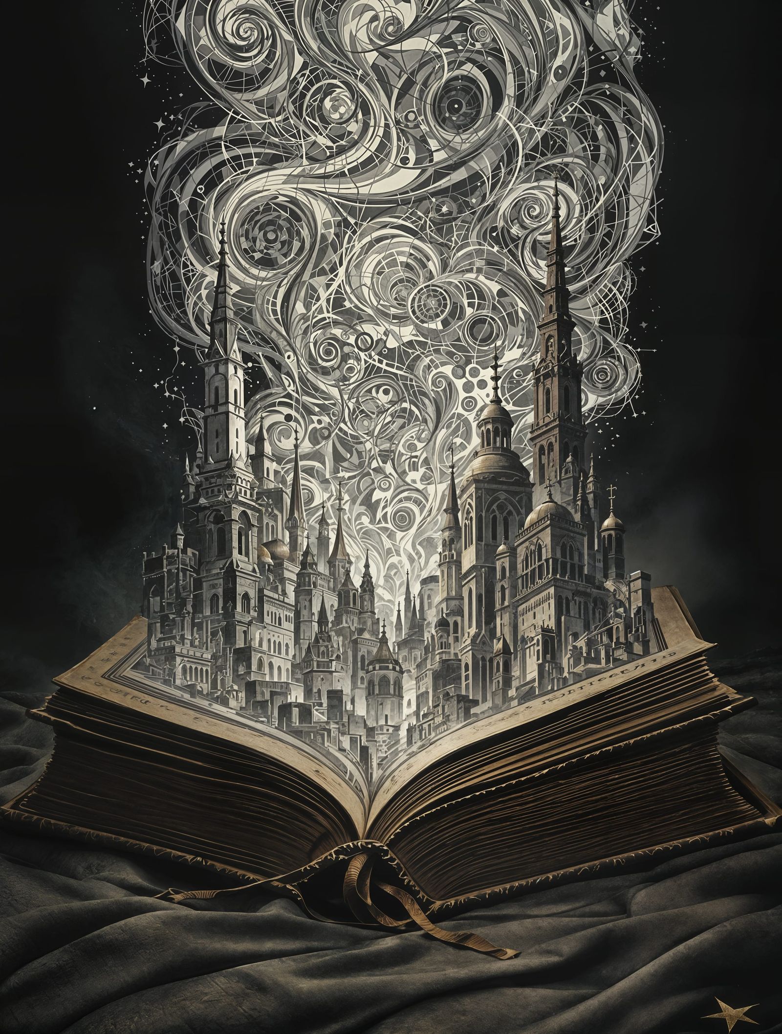 Mysterious Fractal Cities Rise from Ancient Leather-Bound To...