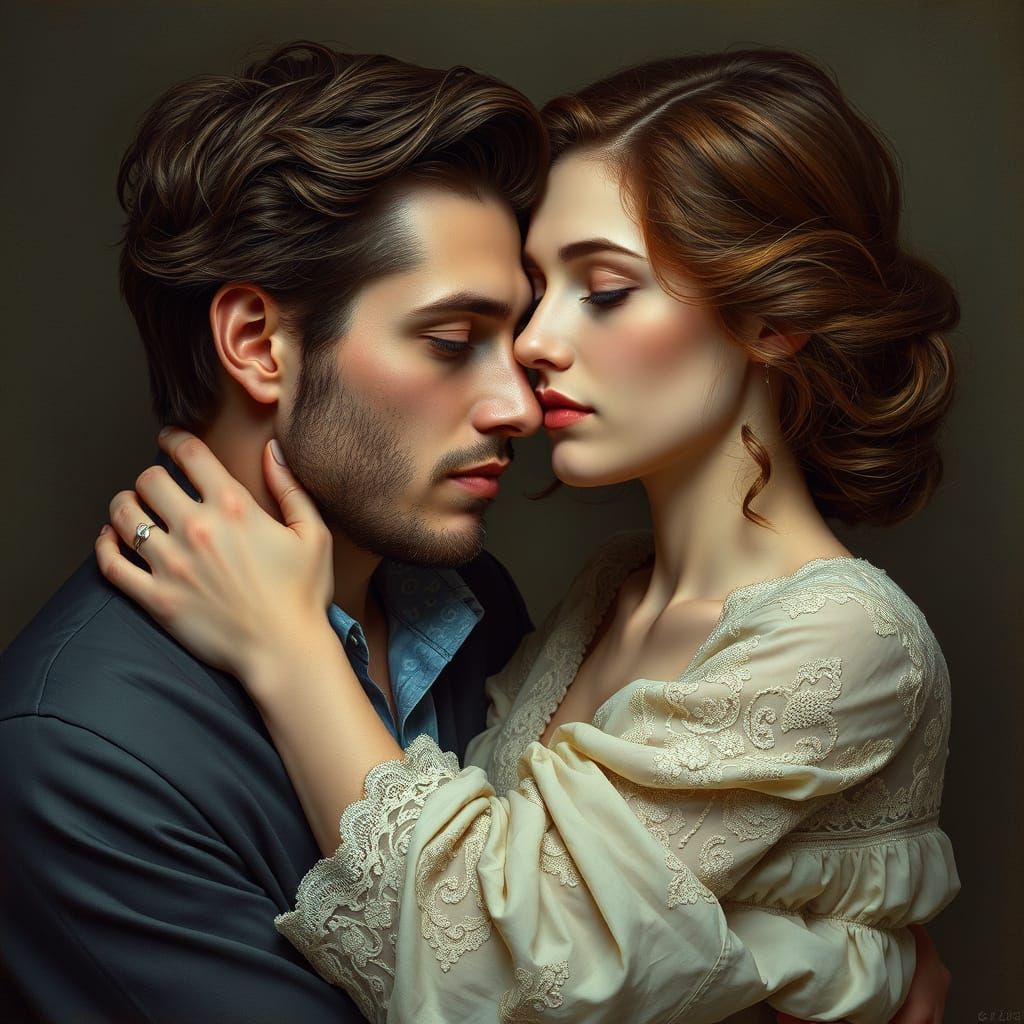 Hyperrealistic Love Portraits in Intimate, Soft Light