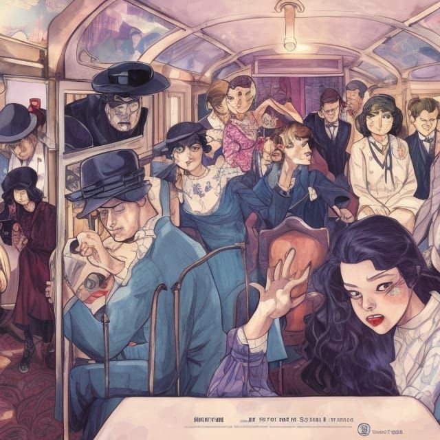 Murder on the Orient Express: Comic Illustration