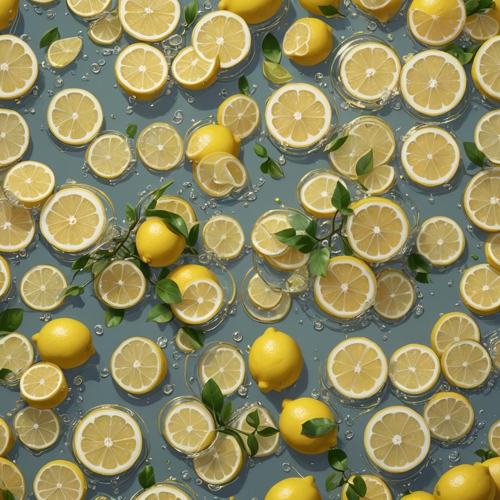 Detailed 3D Anime Lemon Concept Art