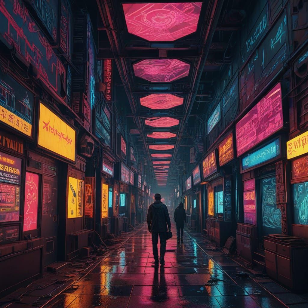 Psychedelic Journey Through a Digital Wonderland