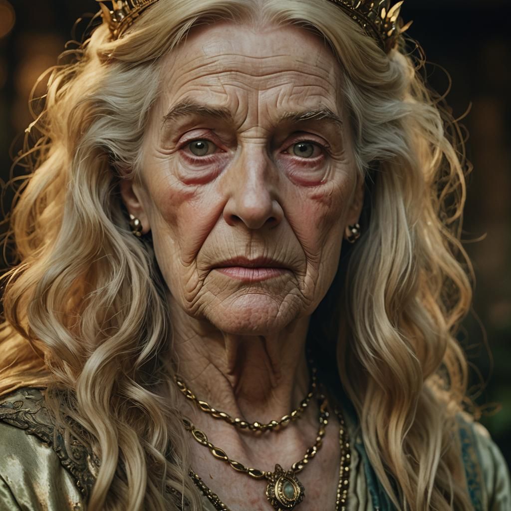 Queen Guinevere: A Waterhouse-Inspired Portrait