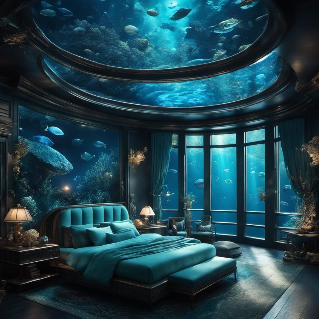 Luxurious Underwater Bedroom Inspired by Avatar