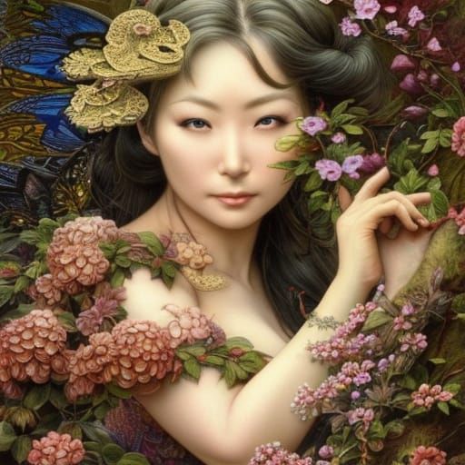 Detailed Portrait of Two Women, Digital Illustration