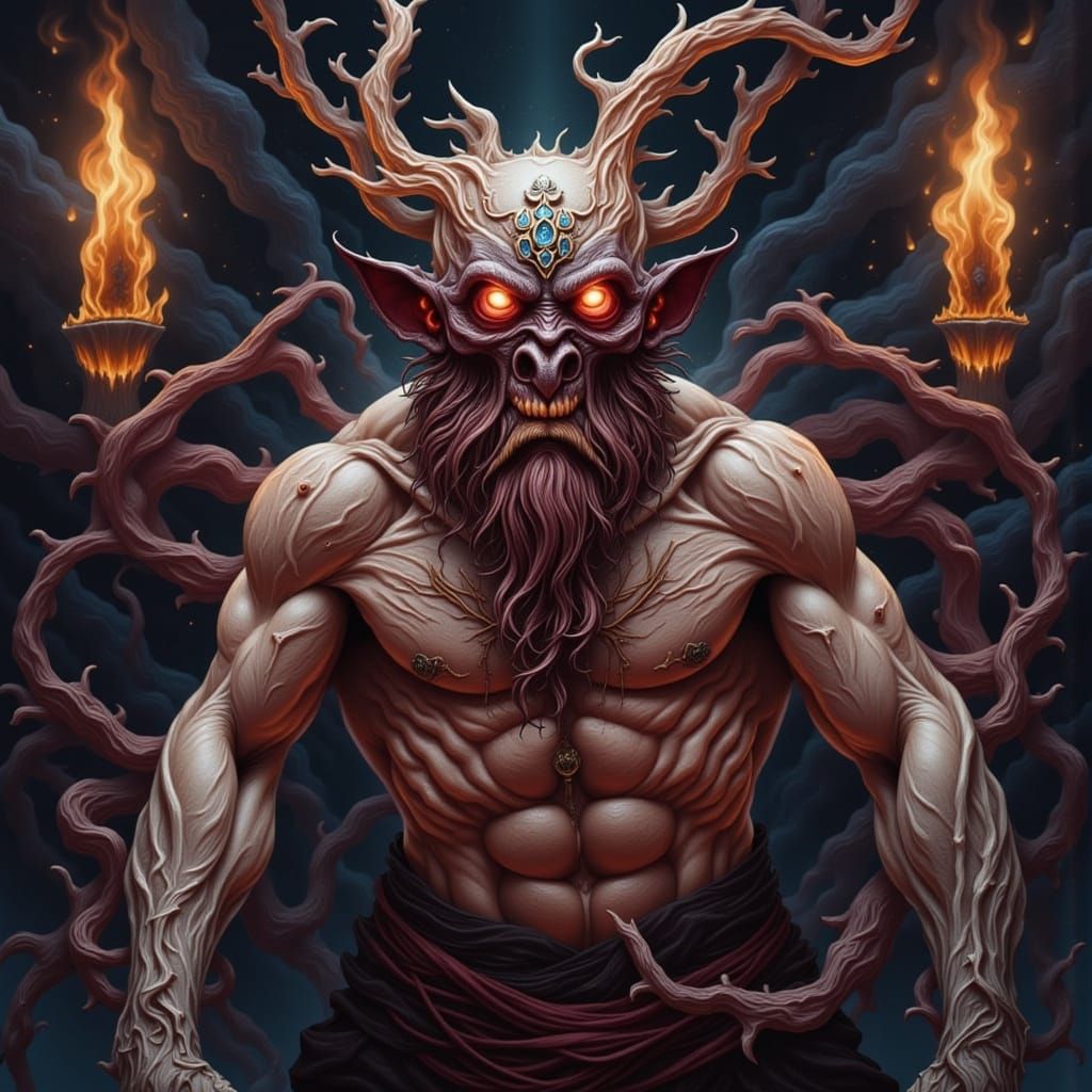 Nefarious Mischief Captured in Screen Print Style