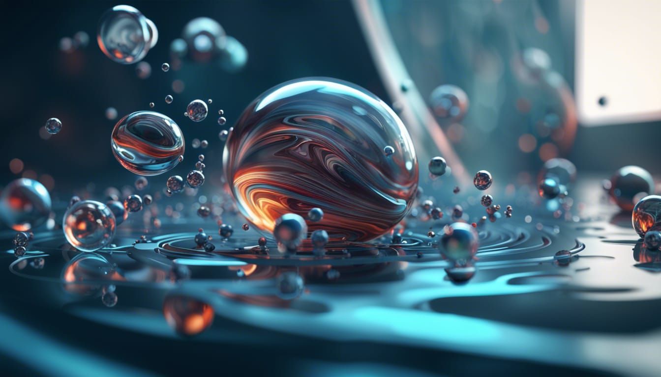 Hyperrealistic Macro Sci-Fi Organic Abstract in Octane Rende...
