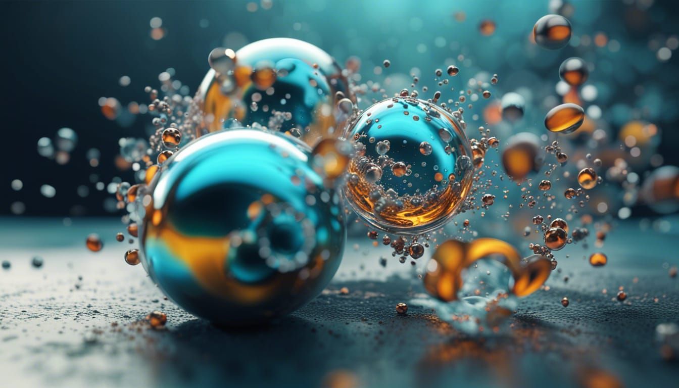 Hyperrealistic Macro Sci-Fi Organic Abstract in Octane Rende...