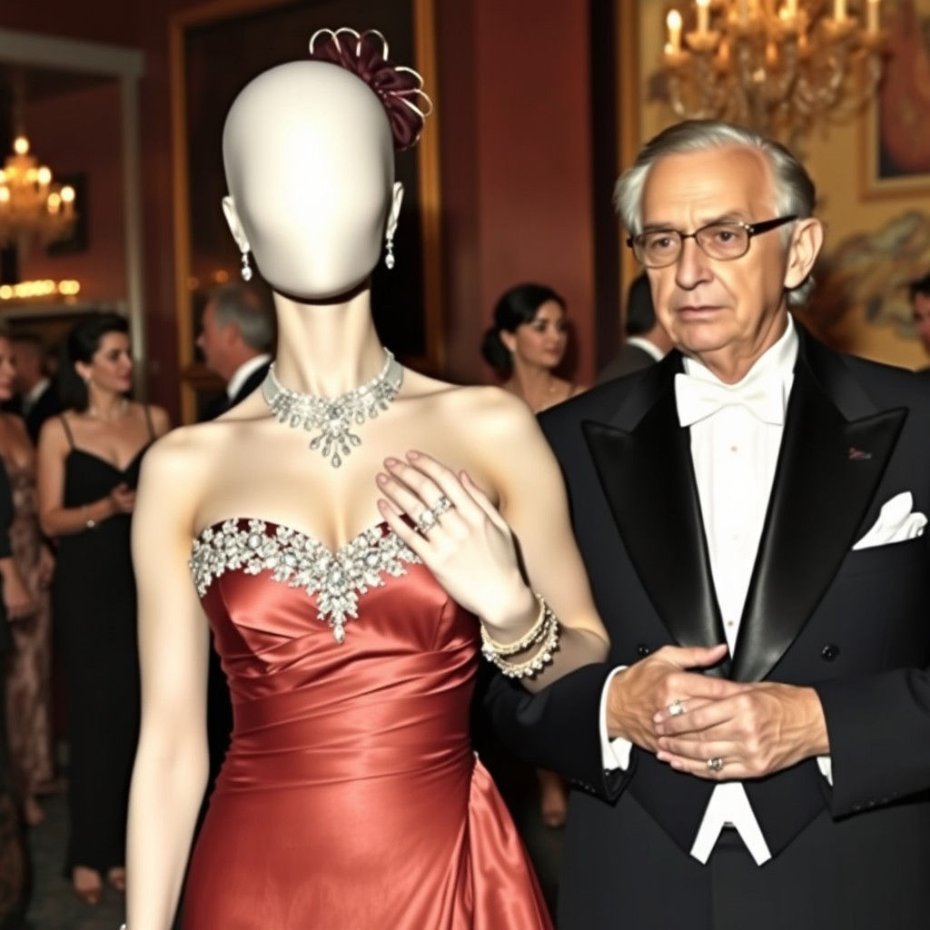 Elegant Woman in Gown, Tamara de Lempicka Style