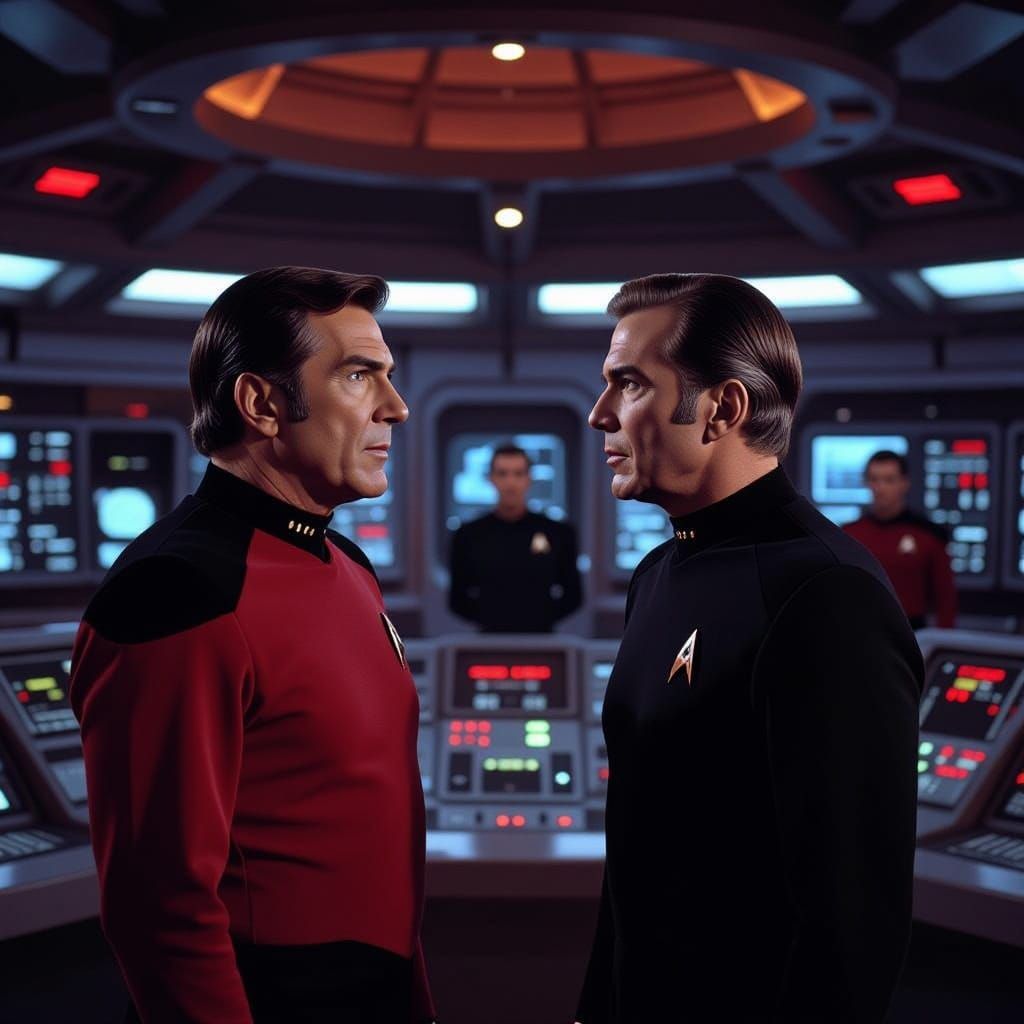 Futuristic Starship Bridge Awaits Two Legendary Trekkers in ...