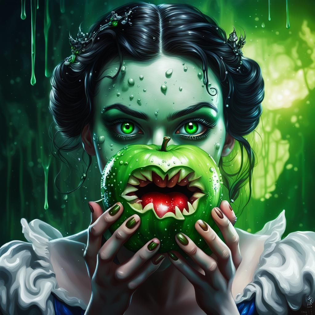 Evil Snow White with Toxic Apple