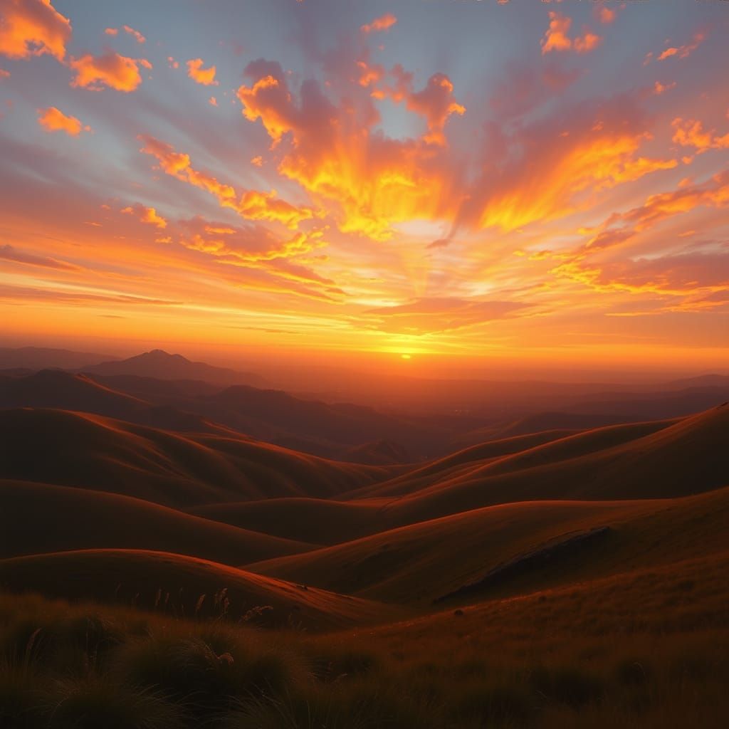Magnificent Landscape at Golden Hour
